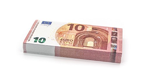 Cashbricks 100 x €10 Euro Spielgeld Scheine - verkleinert - 75% Größe von Cashbricks