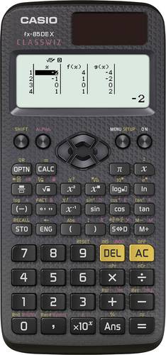 Casio FX-85DEX Schulrechner Schwarz Display (Stellen): 12solarbetrieben, batteriebetrieben (B x H x von Casio