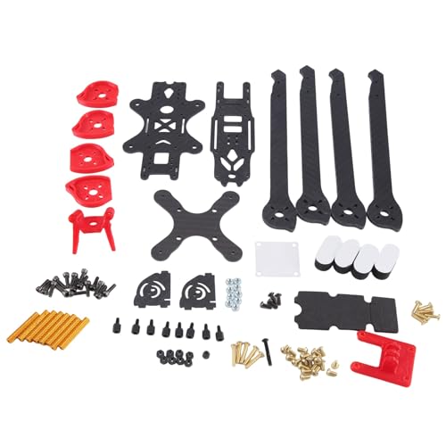 Casstad Für XL9 9-Carbonfaserrahmen + Print Kit Rack 390 mm Radstand Unterstützung 2212 2213 2216 Motor für FPV Drone Quadcopter Einfach zu Bedienen von Casstad