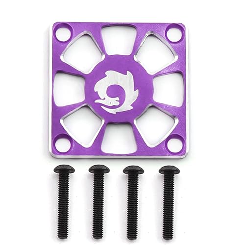 Casstad Lüfterabdeckung Aus Aluminiumlegierung, ESC-Schutzabdeckung für Elektrisch Regulierende Lüfter, 30 X 30 Mm, für RC-Motor, Violett von Casstad