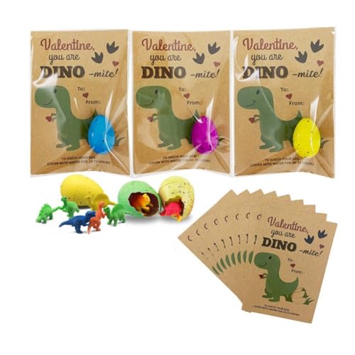 Casstad Niedliche, magische schlüpfende Dinosaurier-Eier, Leckerli, Kindergeburtstag, Party, Gastgeschenk, Babyparty, Gast, gut verarbeitet, 12 Stück von Casstad