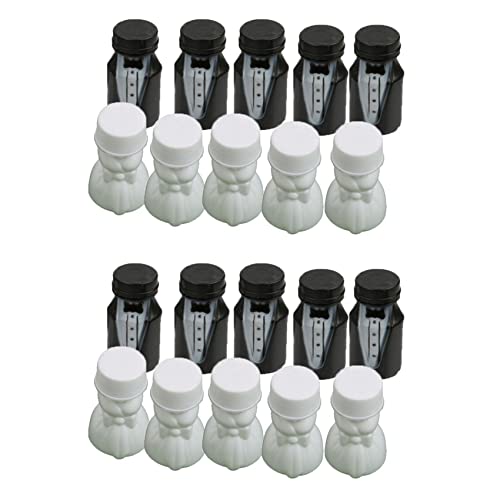 Casstad Seifenblasenflasche für Hochzeit, Party, Braut und Bräutigam, 2 Sets (48 Stück) von Casstad