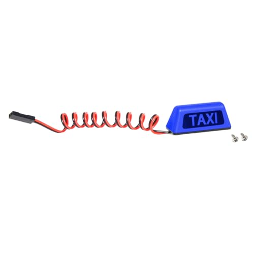 Casstad TAXI Autodachleuchte Universal für RC-Car 1/10 RV 1/8 Kletterfahrzeug Geländewagen DIY Retrofit RC Car R160 Blau von Casstad