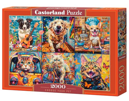 CASTORLAND 2000 Teile Puzzles, Wählen Sie Ihr Haustier, Tierpuzzle, Erwachsenenpuzzle, Castorland von Castorland