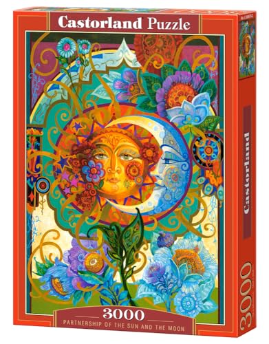 CASTORLAND 3000 Teile Puzzles, Partnerschaft von Sonne und Mond, Kunstpuzzle, Erwachsenenpuzzle, Castorland C-300679-2 von Castorland