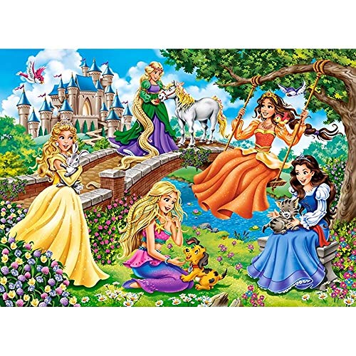 Castorland B-070022 Princesses in Garden, 70 Teile Puzzle, bunt von Castorland