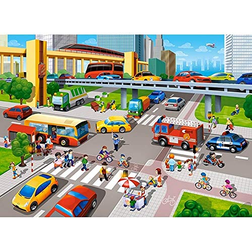 Castorland B-070039 City Rush, 70 Teile Puzzle, bunt von Castorland