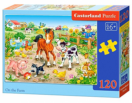 Castorland B-13197-1 Puzzle On The Farm, 120 Teile, bunt von Castorland