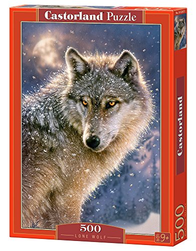 Castorland B-52431 Puzzle Lone Wolf, 500 Teile, bunt, 35 x 25 x 5 cm von Castorland