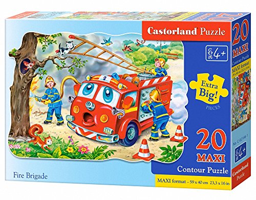 Castorland C-02146-1 - Fire Brigade, 20-teilig Maxi, Klassische Puzzle von Castorland