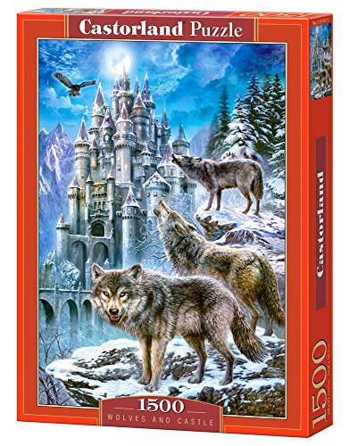 Castorland C-151141-2 - Puzzle Wölfe und Schloß 1500 Teile von Castorland