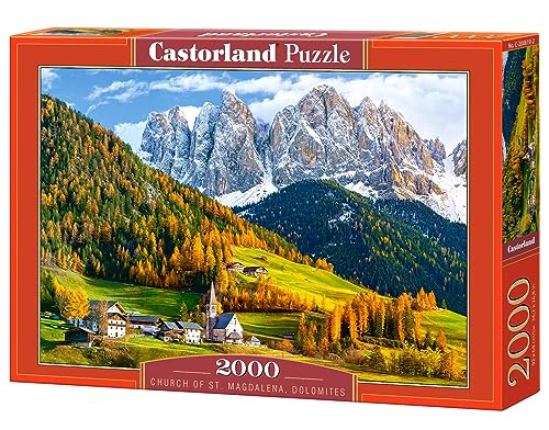 Castorland C-200610-2 Church of St. Magdalena, Dolomites, Italy 2000 Piece Jigsaw Puzzle, bunt von Castorland