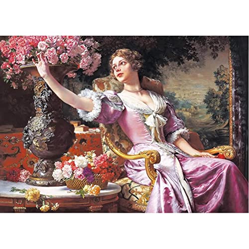 Castorland C-300020 - PUZZLE 3000 TEILE - LADY IN THE PURPLE DRESS, W. CZACHÓRSKI von Castorland