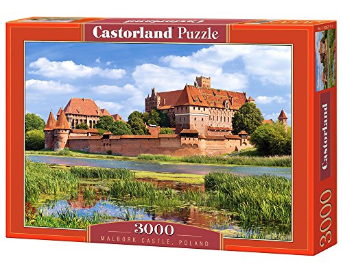 Castorland C-300211-2 Hobby Panorama Malbork Schloss Polen Puzzle 3000 Teile Set, Mehrfarbig von Castorland