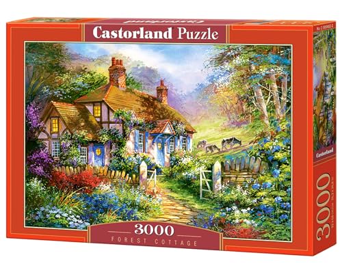 Castorland C-300402-2 Forest Cottage 3000 Piece Jigsaw Puzzle, bunt, Small von Castorland