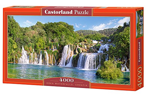 Castorland C-400133-2 Krka Waterfalls, Croatia,Puzzle 4000 Tei, Red von Castorland