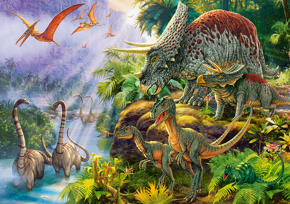 Castorland Dinosaurier-Tal 500 Teile Puzzle Castorland-53643 von Castorland