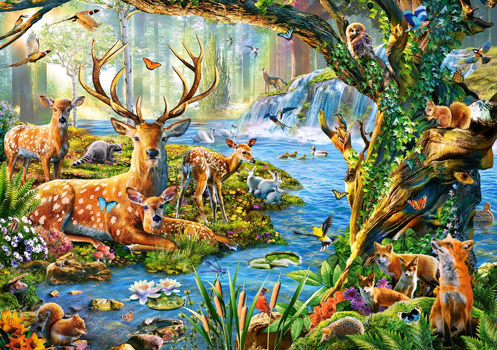 Castorland Leben im Wald 500 Teile Puzzle Castorland-52929 von Castorland