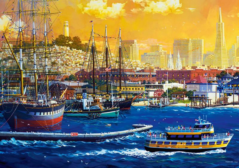 Castorland Hafen von San Francisco 500 Teile Puzzle Castorland-53735 von Castorland