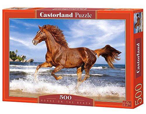 Castorland PUZZLE 500 TEILE PFERD am STRAND PFERDE TIER TIERE von Castorland