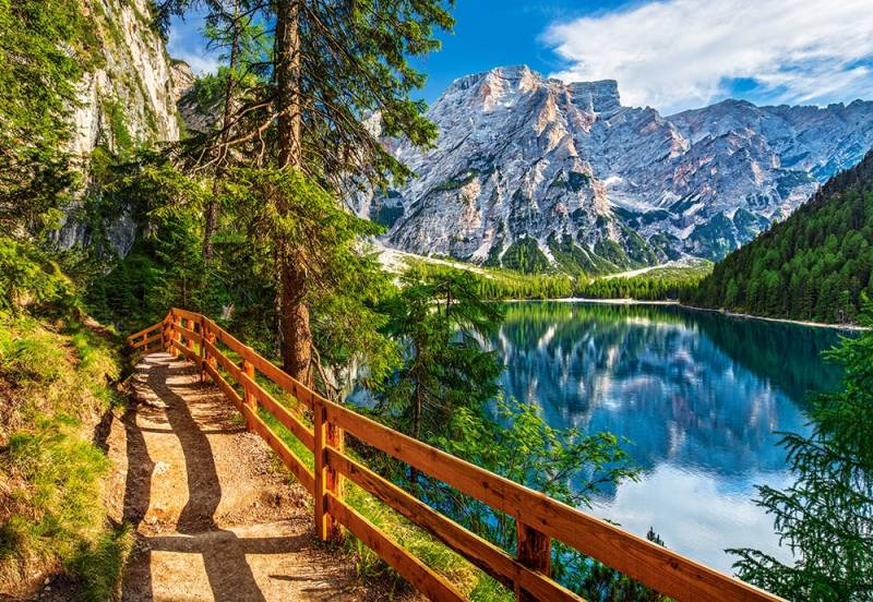 Castorland Pragser Wildsee, Italien 1000 Teile Puzzle Castorland-104109 von Castorland