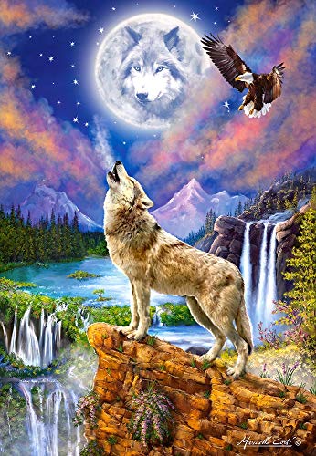 Castorland 5904438151806 C-151806-2 Wolf's Night, 1500 Teile Puzzle, bunt von Castorland