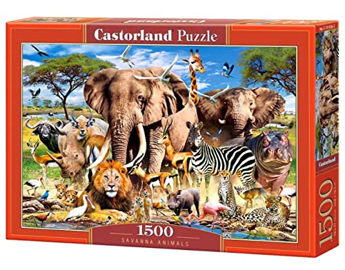 Castorland Puzzle mit 1500 Teilen: Animaux de la Savane von Castorland