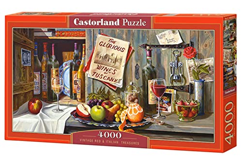 Castorland Puzzle mit 4000 Teilen: Schätze Vintage Rot und Italienisch von Castorland