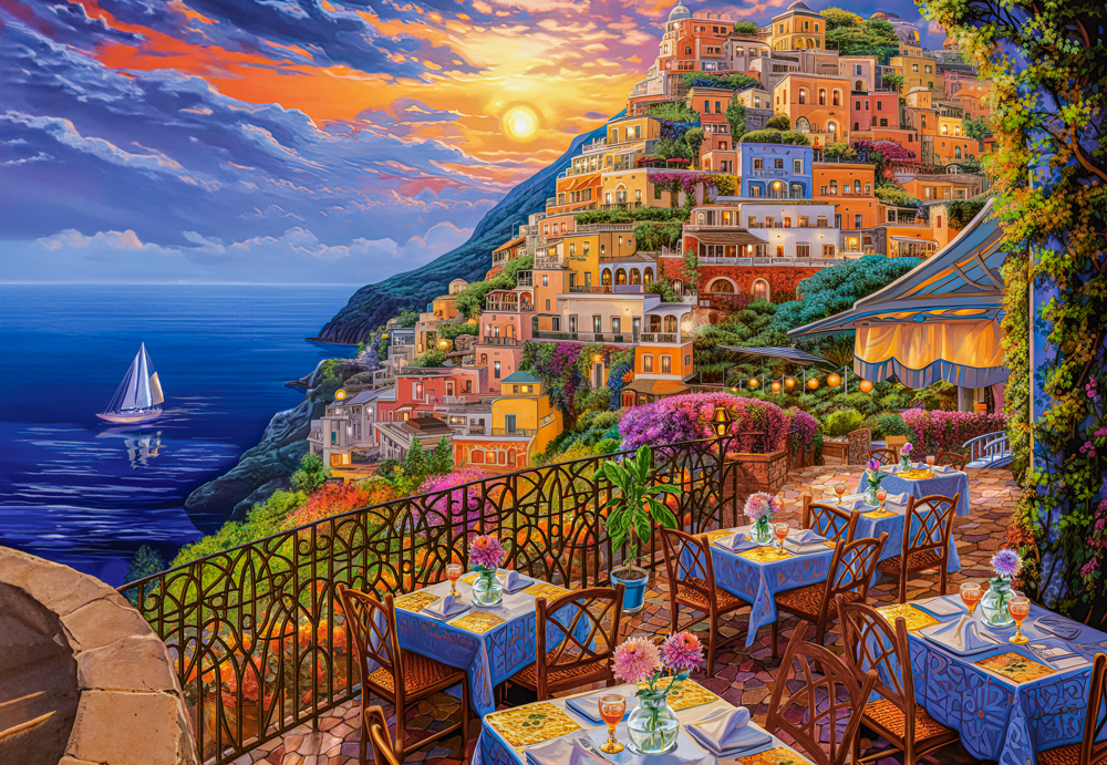 Castorland Romantic Positano Evening 1500 Teile Puzzle Castorland-152209 von Castorland