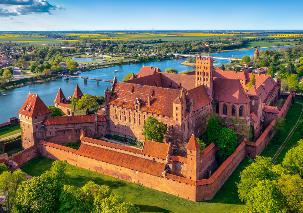 Castorland Schloss Malbork, Polen 500 Teile Puzzle Castorland-54039 von Castorland