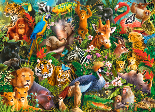 Castorland Unglaubliche Tiere 300 Teile Puzzle Castorland-030491 von Castorland