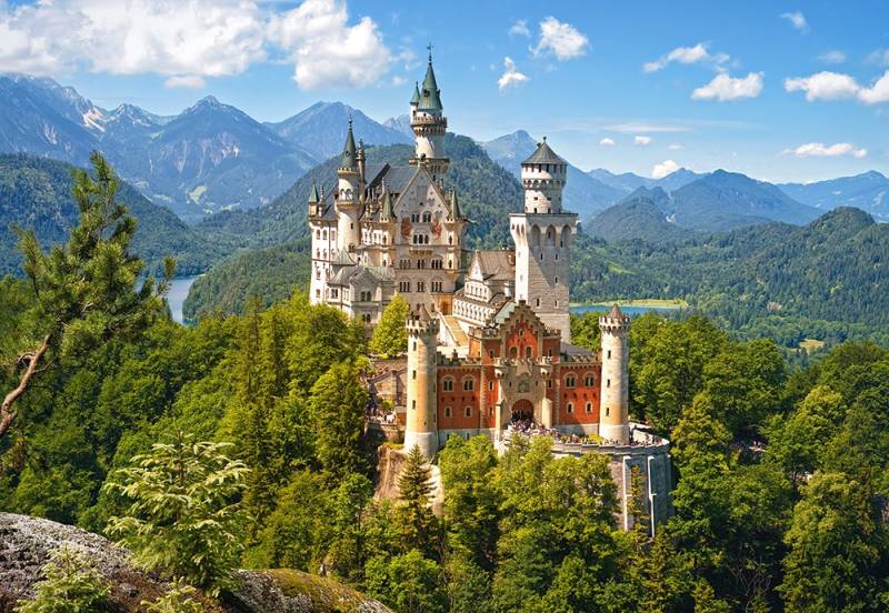 Castorland Blick auf das Schloss Neuschwanstein 500 Teile Puzzle Castorland-53544 von Castorland