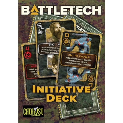 Catalyst Game Labs BattleTech | Miniatures | Initiative Deck | Expansion | Miniature Game Ages 14+ | Spiel auf Englisch von Catalyst Game Labs