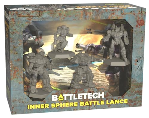Catalyst Game Labs CAT35723 BattleTech Inner Sphere Battle Lance Hawk Miniature Game, Multicolor, Small von Catalyst Game Labs