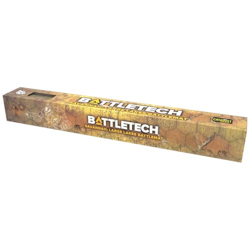 Catalyst Game Labs BattleTech | Battle Mat | Savannah - Large Lakes Box Canyon | Expansion | Miniature Game Ages 14+ | Spiel auf Englisch von Catalyst Game Labs