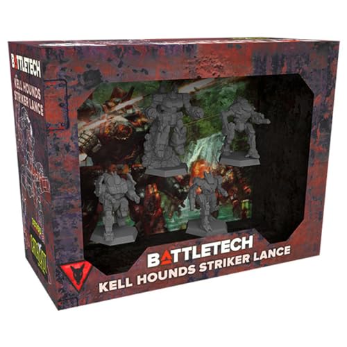 Catalyst Game Labs BattleTech | Miniatures | Kell Hounds Striker Lance | Expansion | Miniature Game Ages 14+ | Spiel auf Englisch von Catalyst Game Labs