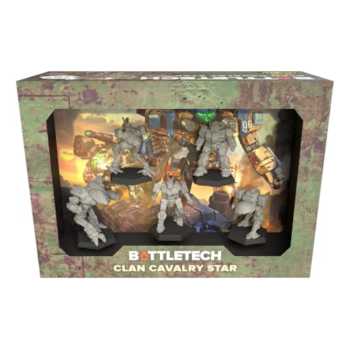 Catalyst Game Labs BattleTech | Miniatures | Clan Cavalry Star | Expansion | Miniature Game Ages 14+ | Spiel auf Englisch von Catalyst Game Labs