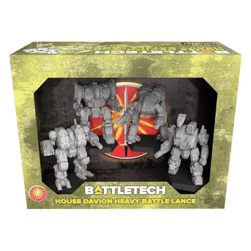 Catalyst Game Labs BattleTech | Miniatures | House Davion Heavy Battle Lance | Expansion | Miniature Game Ages 14+ | Spiel auf Englisch von Catalyst Game Labs