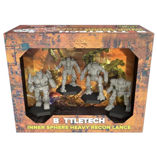 Catalyst Game Labs BattleTech | Miniatures | Inner Heavy Recon Lance | Expansion | Miniature Game Ages 14+ | Spiel auf Englisch von Catalyst Game Labs