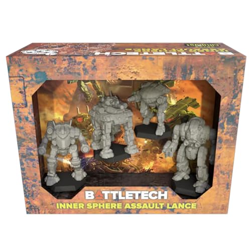 Catalyst Game Labs BattleTech | Miniatures | Inner Sphere Assault Lance | Expansion | Miniature Game Ages 14+ | Spiel auf Englisch von Catalyst Game Labs