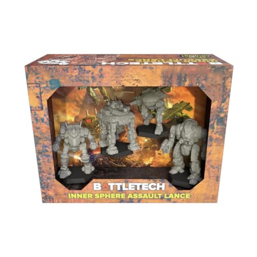 Catalyst Game Labs BattleTech | Miniatures | Inner Sphere Assault Lance | Expansion | Miniature Game Ages 14+ | Spiel auf Englisch Catalyst Game Labs BattleTech | Miniatures | Inner Sphere Assault Lance | Expansion | Miniature Game Ages 14+ | Spiel auf Englisch von Catalyst Game Labs