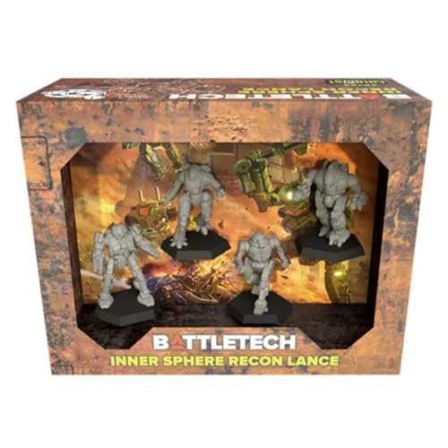 Catalyst Game Labs BattleTech | Miniatures | Inner Sphere Recon Lance | Expansion | Miniature Game Ages 14+ | Spiel auf Englisch von Catalyst Game Labs