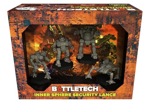 Catalyst Game Labs BattleTech | Miniatures | Inner Sphere Security Lance | Expansion | Miniature Game Ages 14+ | Spiel auf Englisch von Catalyst Game Labs