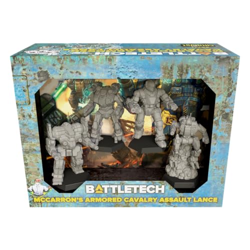 Catalyst Game Labs BattleTech | Miniatures | McCarrons Armored Cavalry Assault Lance | Expansion | Miniature Game Ages 14+ | Spiel auf Englisch von Catalyst Game Labs