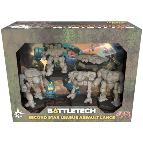 Catalyst Game Labs BattleTech | Miniatures | Second Star League Assault Lance | Expansion | Miniature Game Ages 14+ | Spiel auf Englisch von Catalyst Game Labs