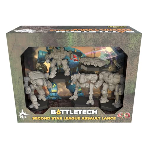 Catalyst Game Labs BattleTech | Miniatures | Second Star League Assault Lance | Expansion | Miniature Game Ages 14+ | Spiel auf Englisch von Catalyst Game Labs