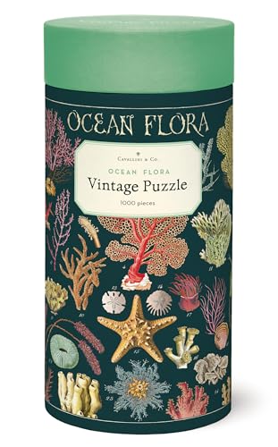 Cavallini Papers Meeresflora Vintage Puzzle, 1000 Teile von Cavallini