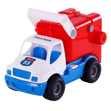 Cavallino Toys Cavallino Grip Müllwagen mit Gummireifen, 29cm von Cavallino