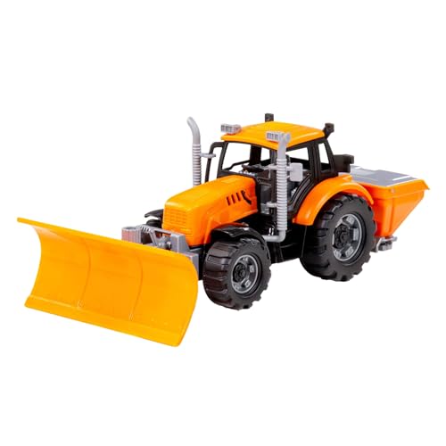 Cavallino Toys Cavallino Traktor mit Schnee Pflug Gelb, Maßstab 1:32 von Cavallino