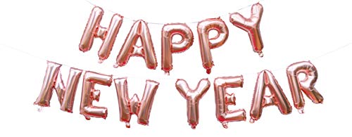 Cavore Luftballon Happy New Year Banner in Rosegold – XL Schriftzug-Girlande zum Aufhängen für eine stilvolle Silvester Deko 2024 Cavore Luftballon Happy New Year Banner in Rosegold – XL Schriftzug-Girlande zum Aufhängen für eine stilvolle Silvester Deko 2024 von Cavore